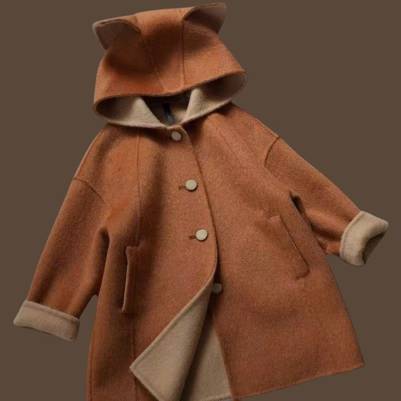 CHILDREN'S FOX WOOL COAT