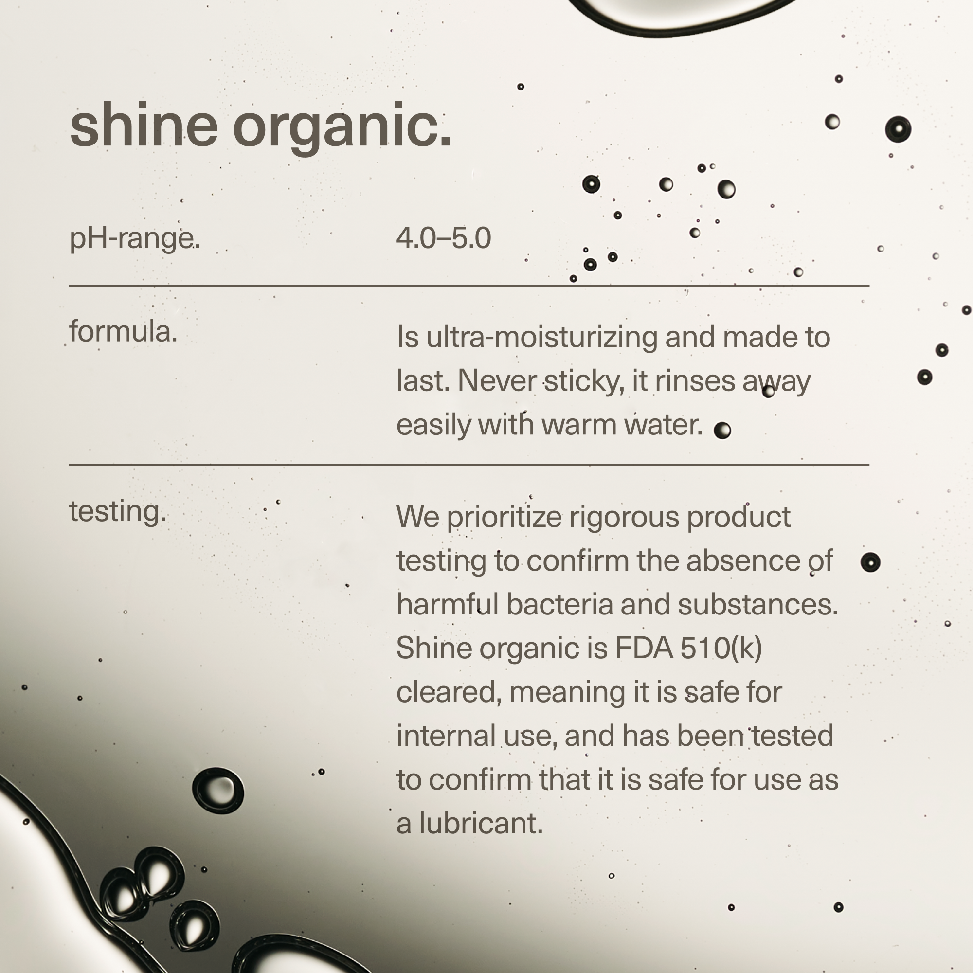 SHINE | ORGANIC ALOE-BASED LUBRICANT