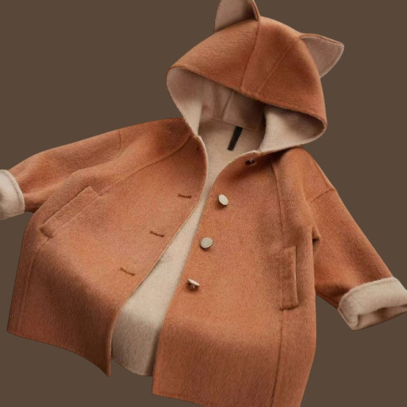 CHILDREN'S FOX WOOL COAT