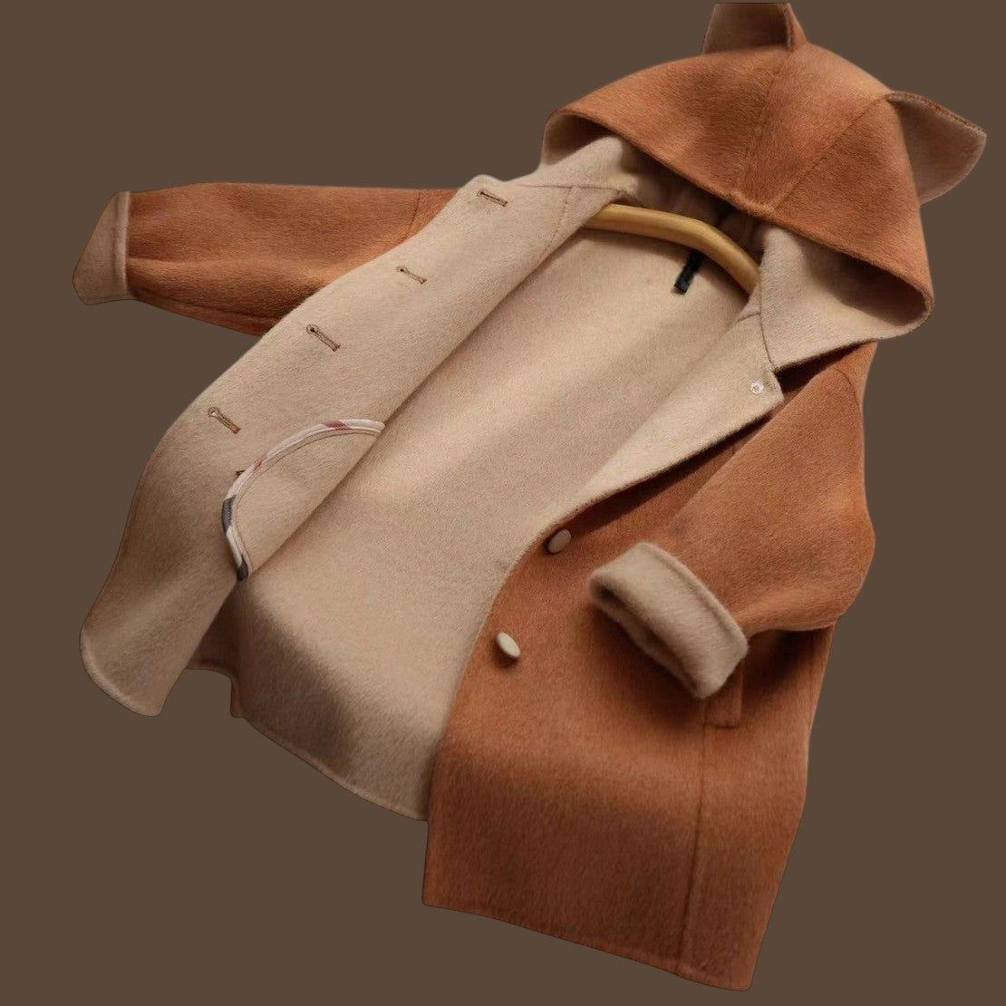 CHILDREN'S FOX WOOL COAT