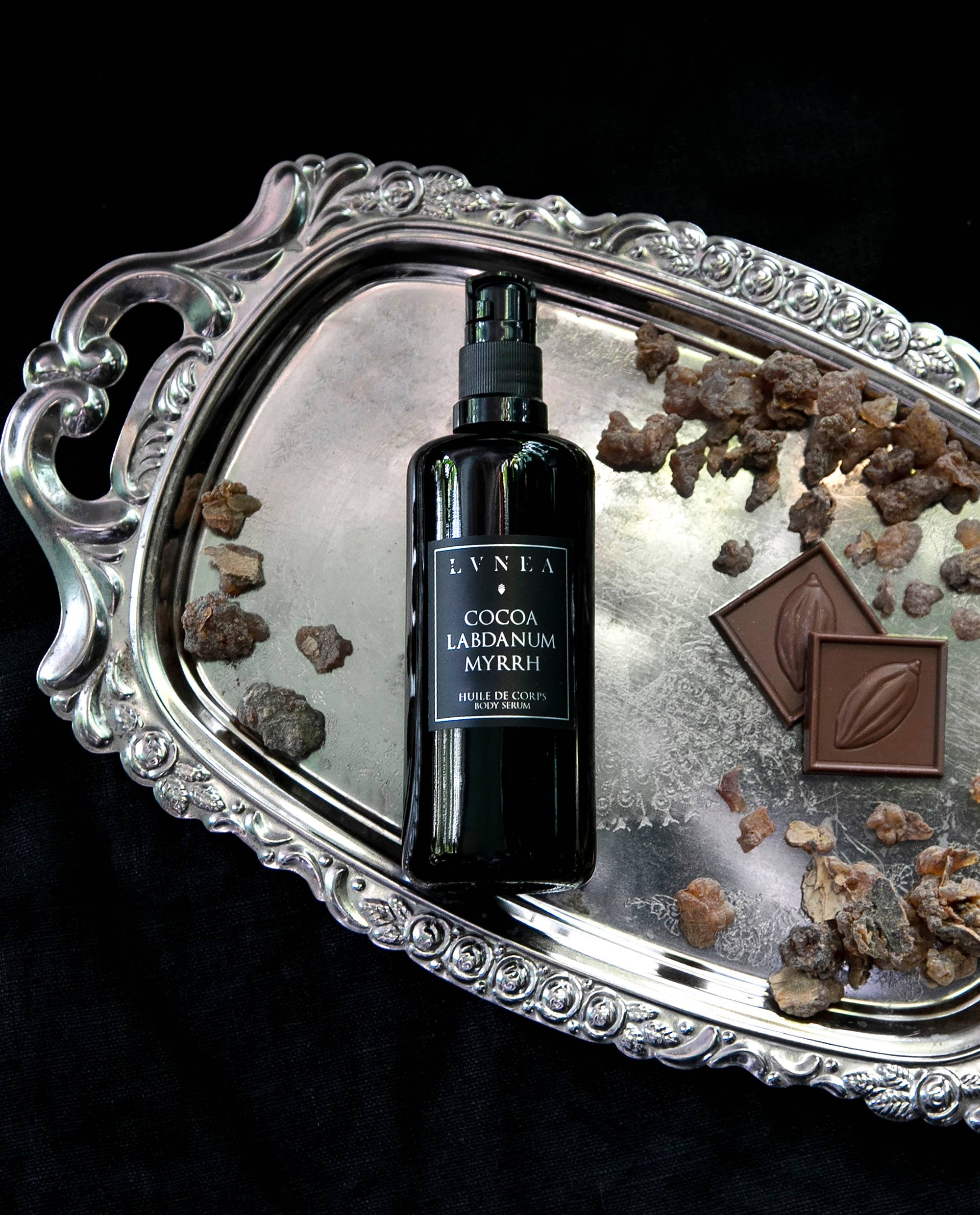 COCOA · LABDANUM · MYRRH | BODY SERUM