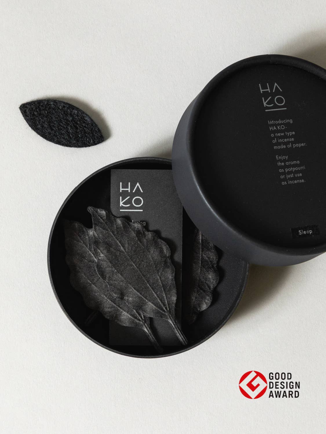 HA KO PAPER INCENSE SET | BLACK NO.03 | SLEEP | SET OF 6