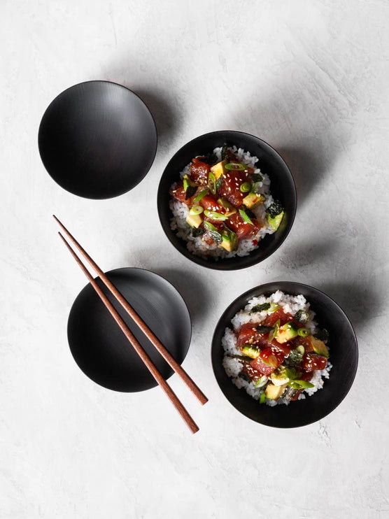 TSUMUGI WOODEN BOWL | TSUBO | BLACK